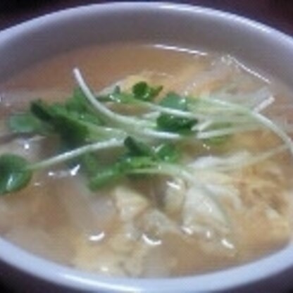 コンバンワ☆とっても優しい味であっさり食べやすいスープでした。
ちくわと玉ねぎいいですね♪
素敵なレシピだと思います（＾＾）ご馳走様でした。